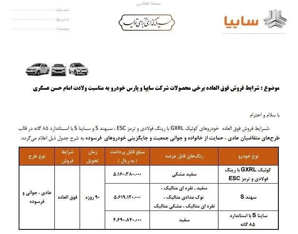 قرعه کشی سایپا